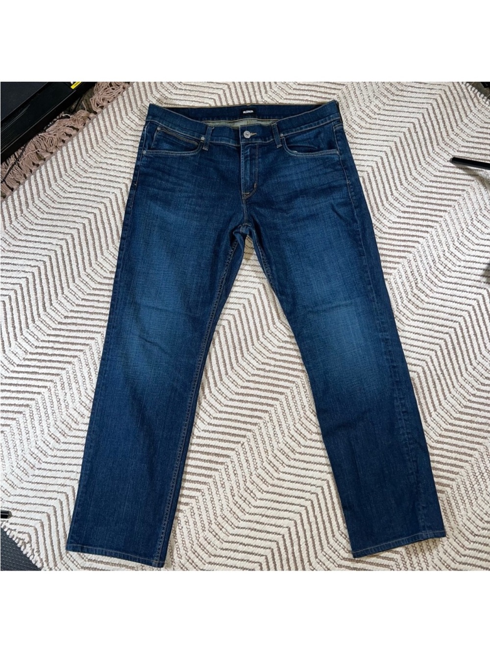 Hudson Byron Straight Jeans Dark Wash 38x31